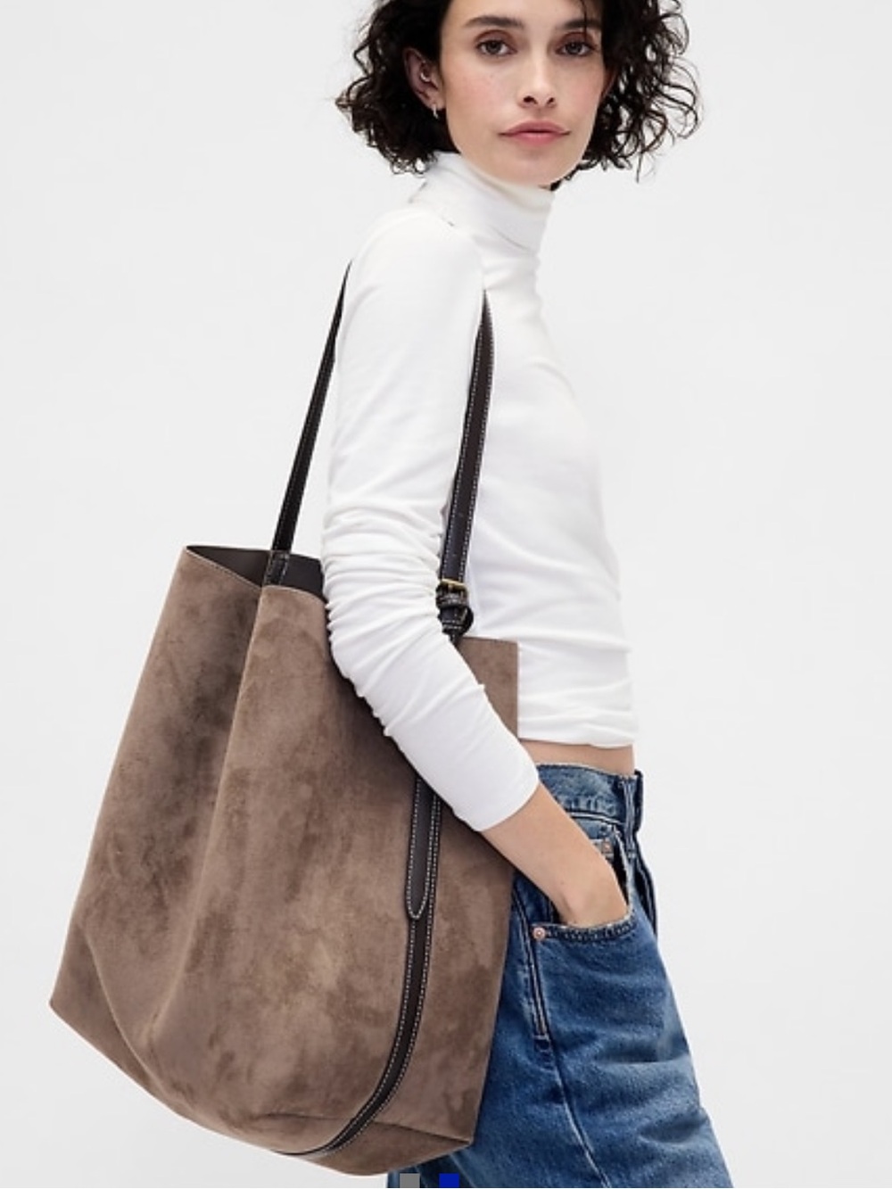 NWT Gap | Vegan Suede Bucket Bag